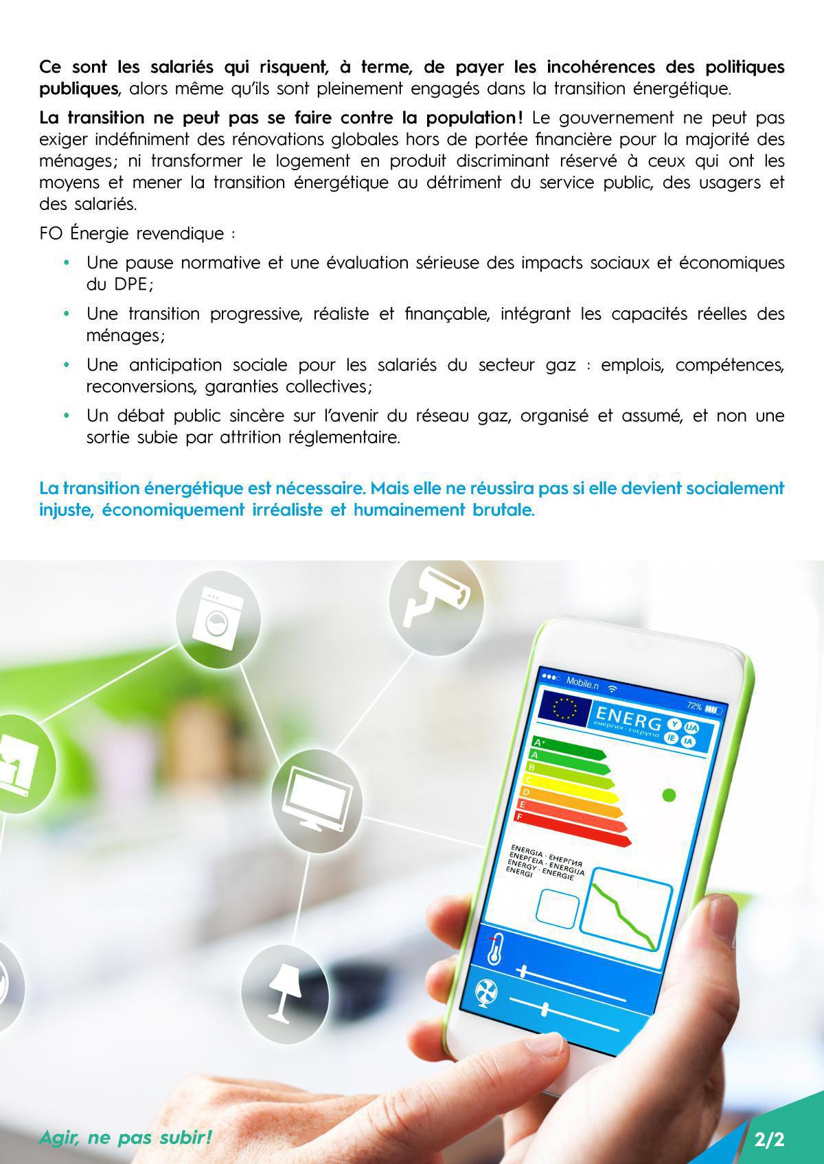 Diagnostic de Performance Energétique, logement, transition énergétique : NON à une réforme qui pénalise les salariés, les usagers et le service public ! Diagnostic de Performance Energétique, logement, transition énergétique : NON à une réforme qui pénalise les salariés, les usagers et le service public !