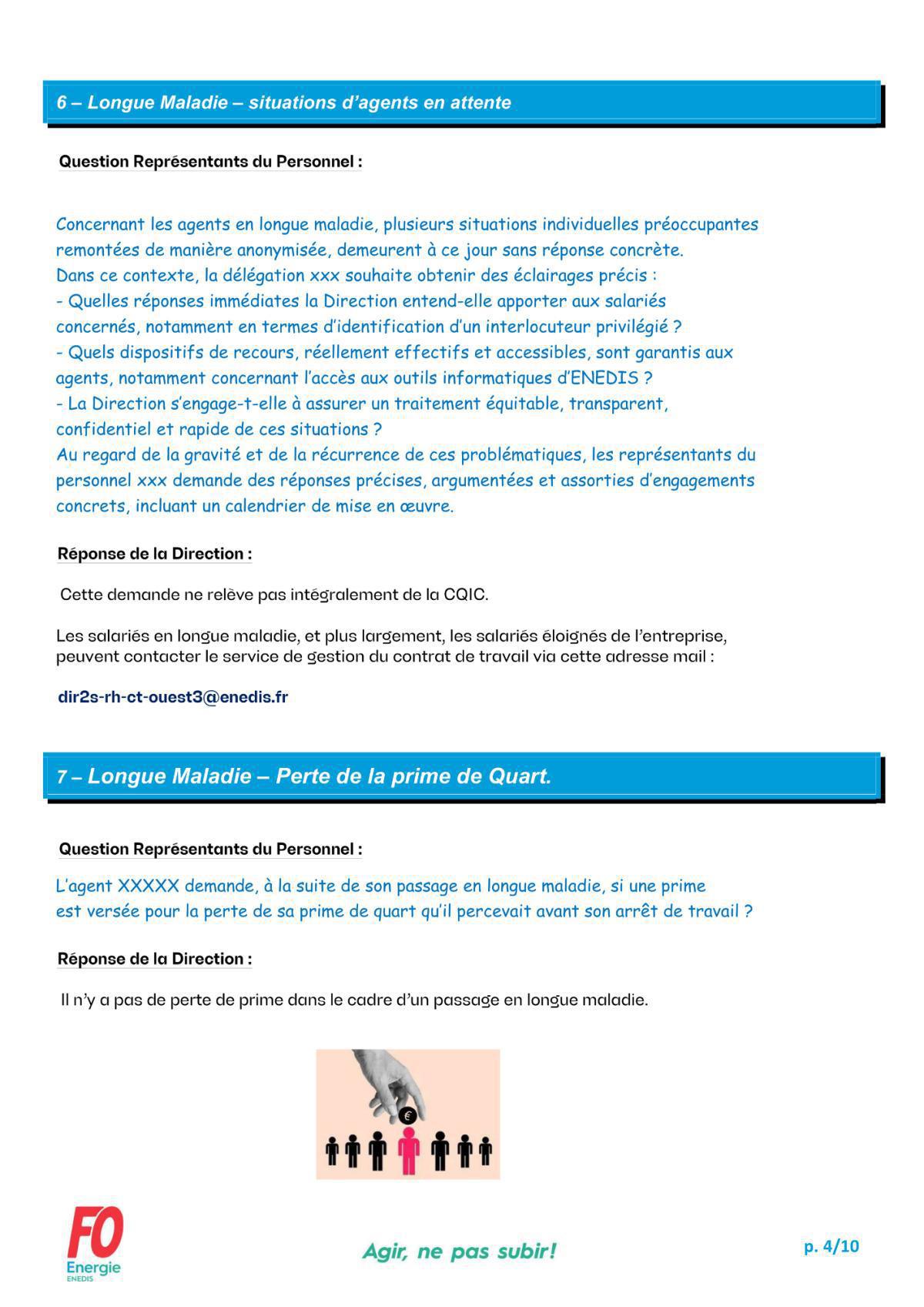 CQIC - Commission Questions Individuelles et collectives du 19 Mai 2026