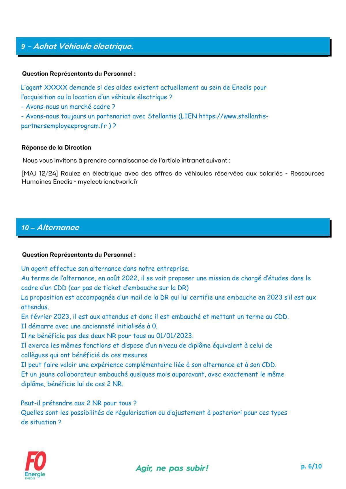 CQIC - Commission Questions Individuelles et collectives du 19 Mai 2026