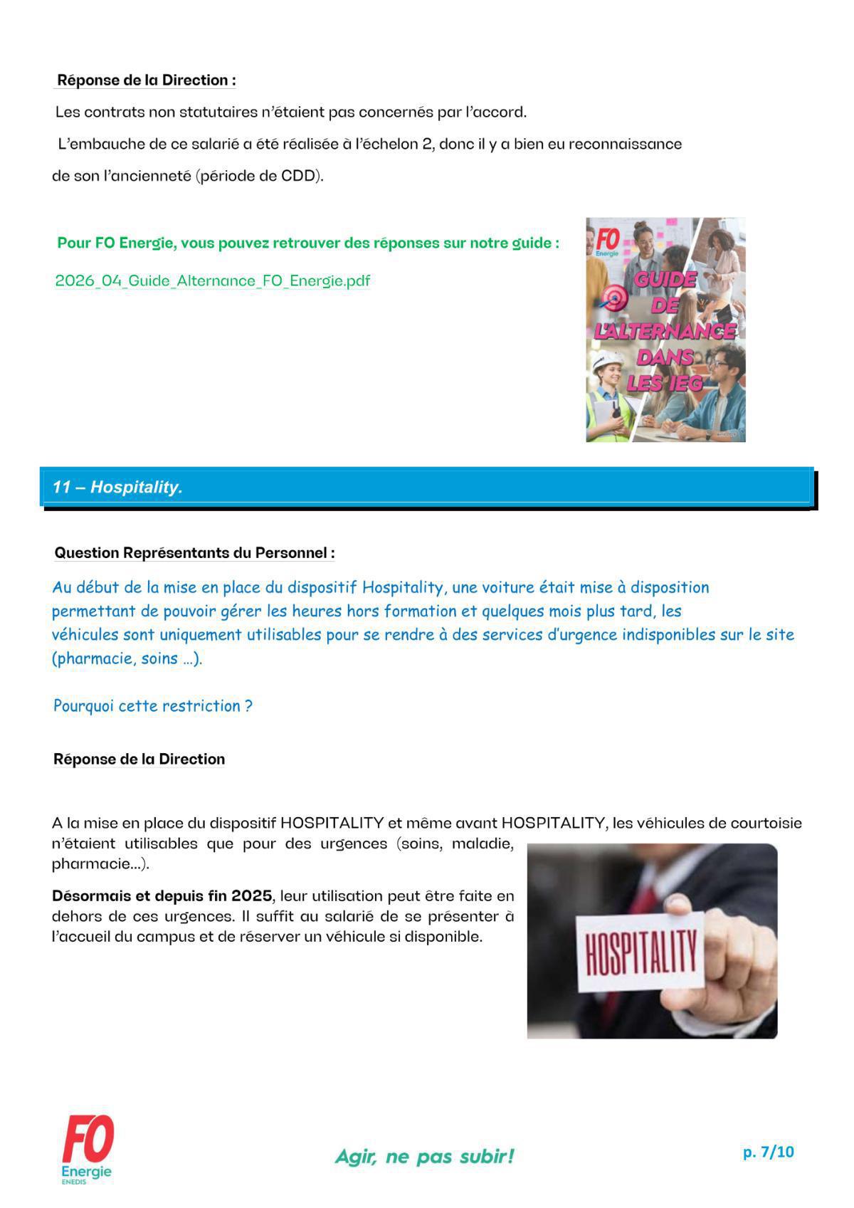 CQIC - Commission Questions Individuelles et collectives du 19 Mai 2026
