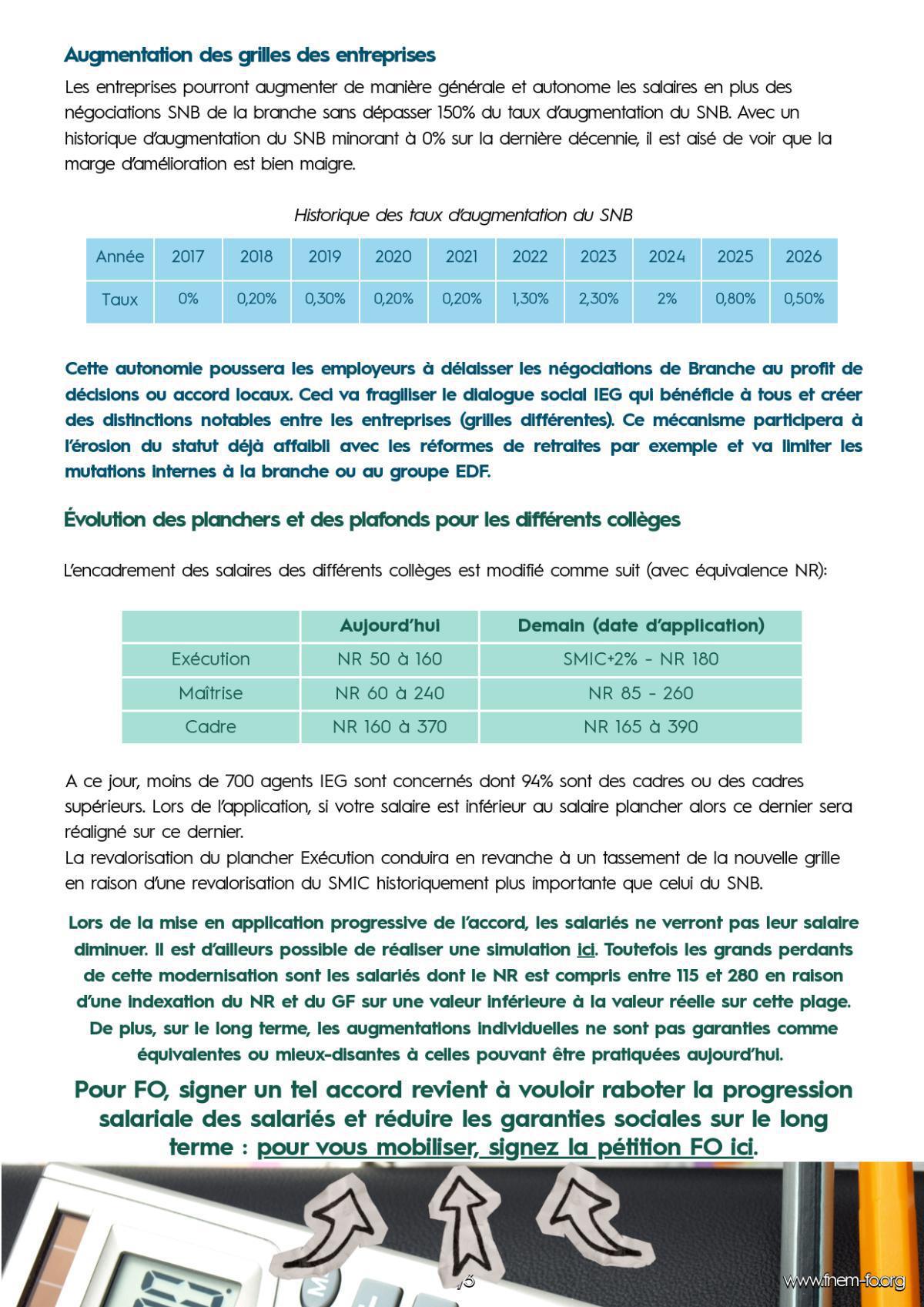 [EDF SA] Modernisation grille salariale 1/4 – Volet 1 Modifications de la grille