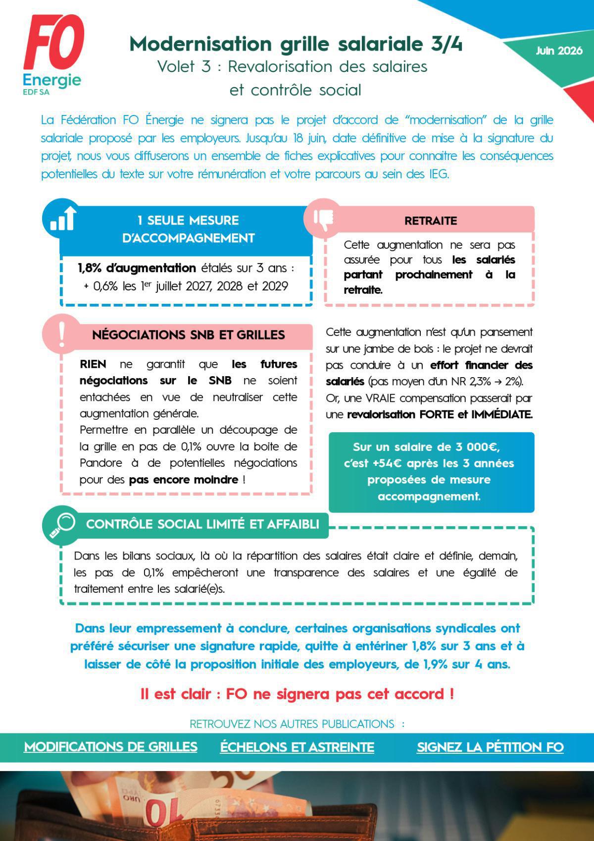 [EDF SA] Modernisation grille salariale 3/4 Volet 3 : Revalorisation des salaires et contrôle social