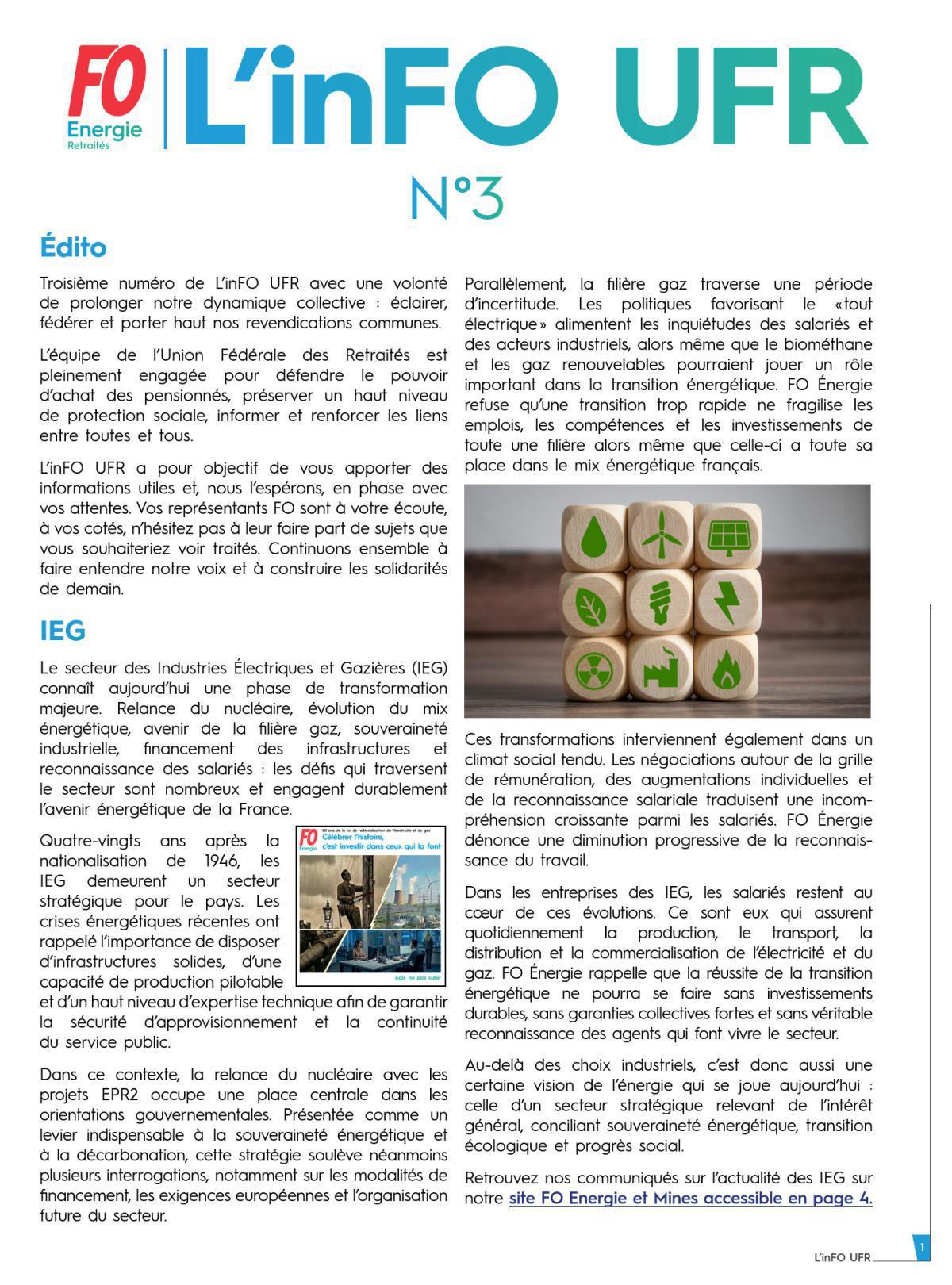 [UFR] L’inFO UFR n° 3