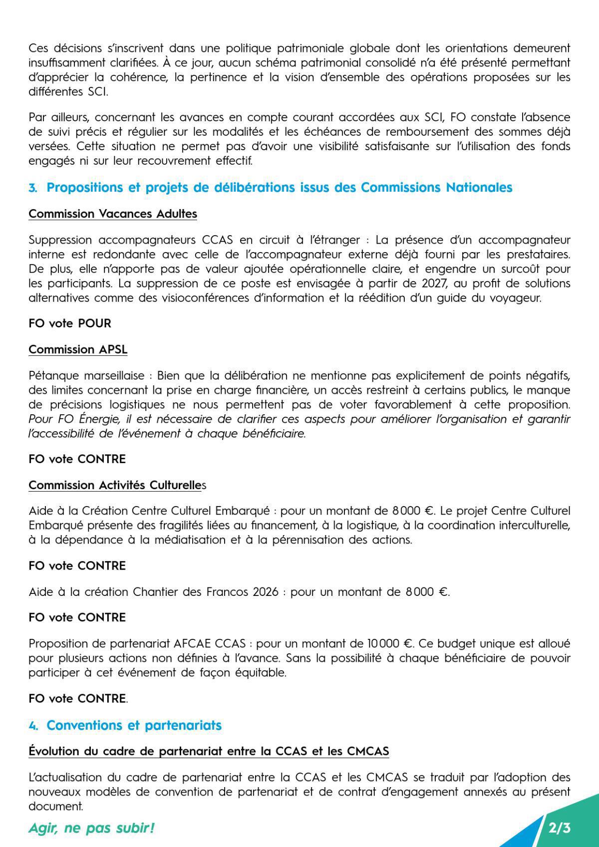 Conseil d’Administration CCAS séance du 4 juin 2026