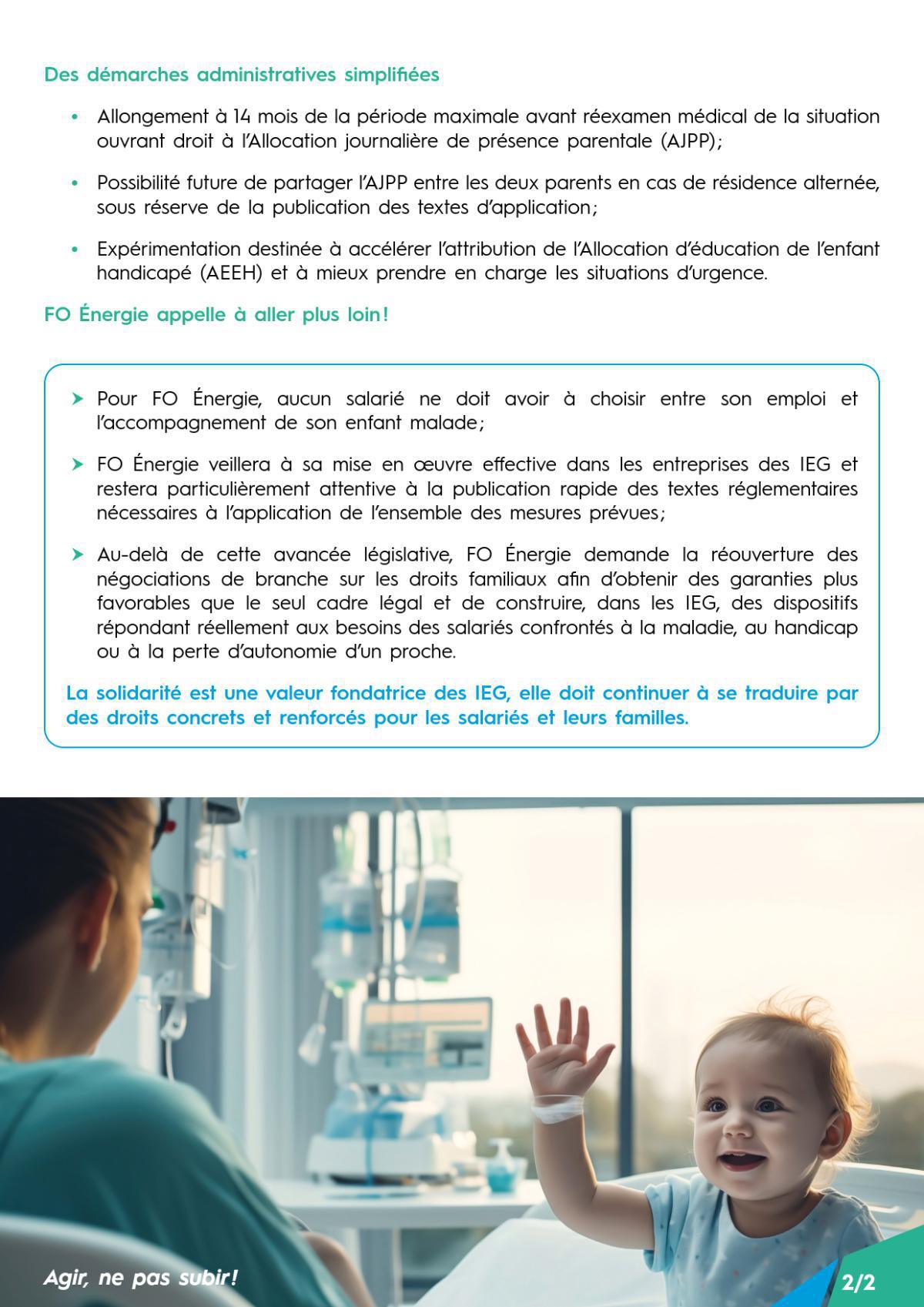 Parents d’enfants gravement malades ou en situation de handicap : une avancée importante pour les familles !
