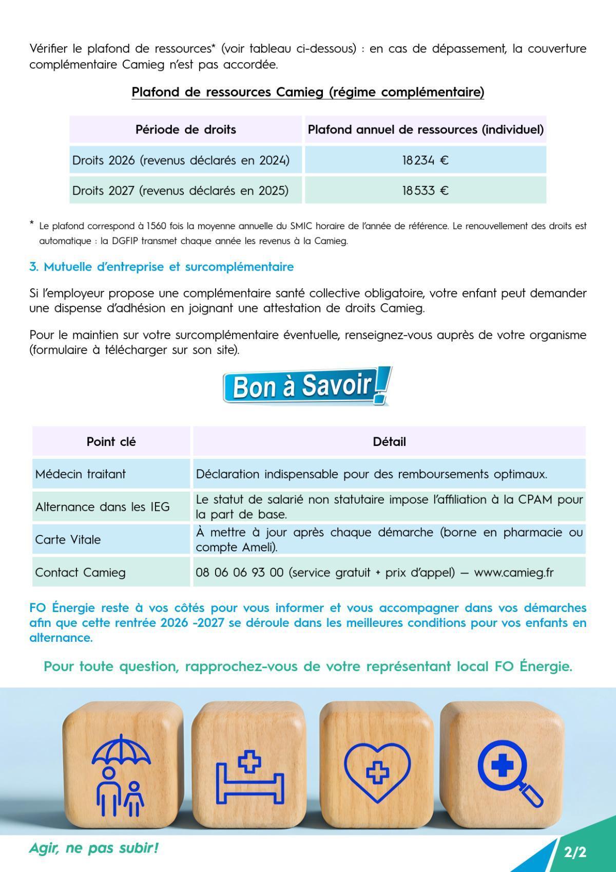 Rentrée 2026-2027 : couverture maladie de votre enfant en alternance