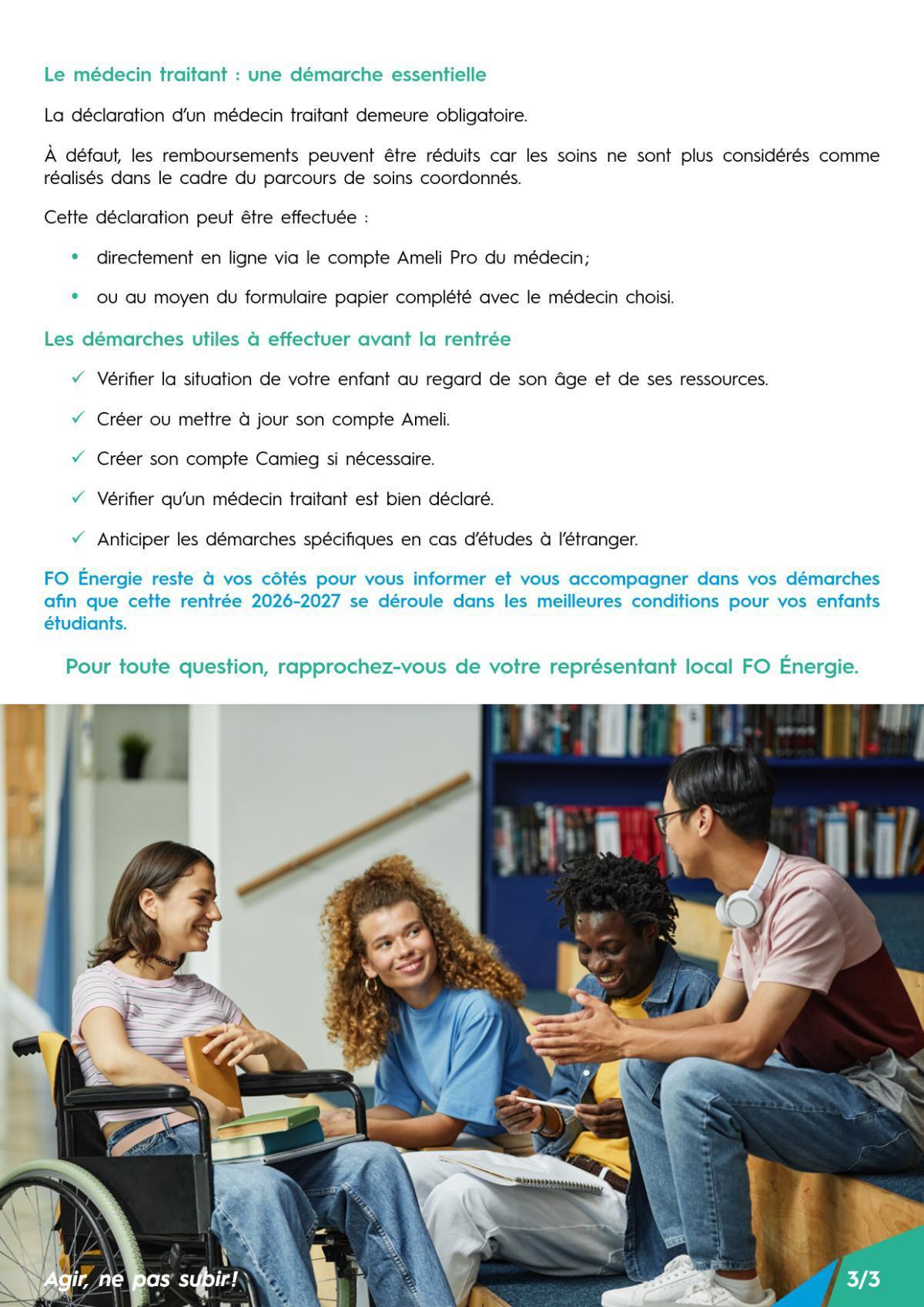 Rentrée 2026-2027 : Anticipez les démarches santé de vos enfants étudiants