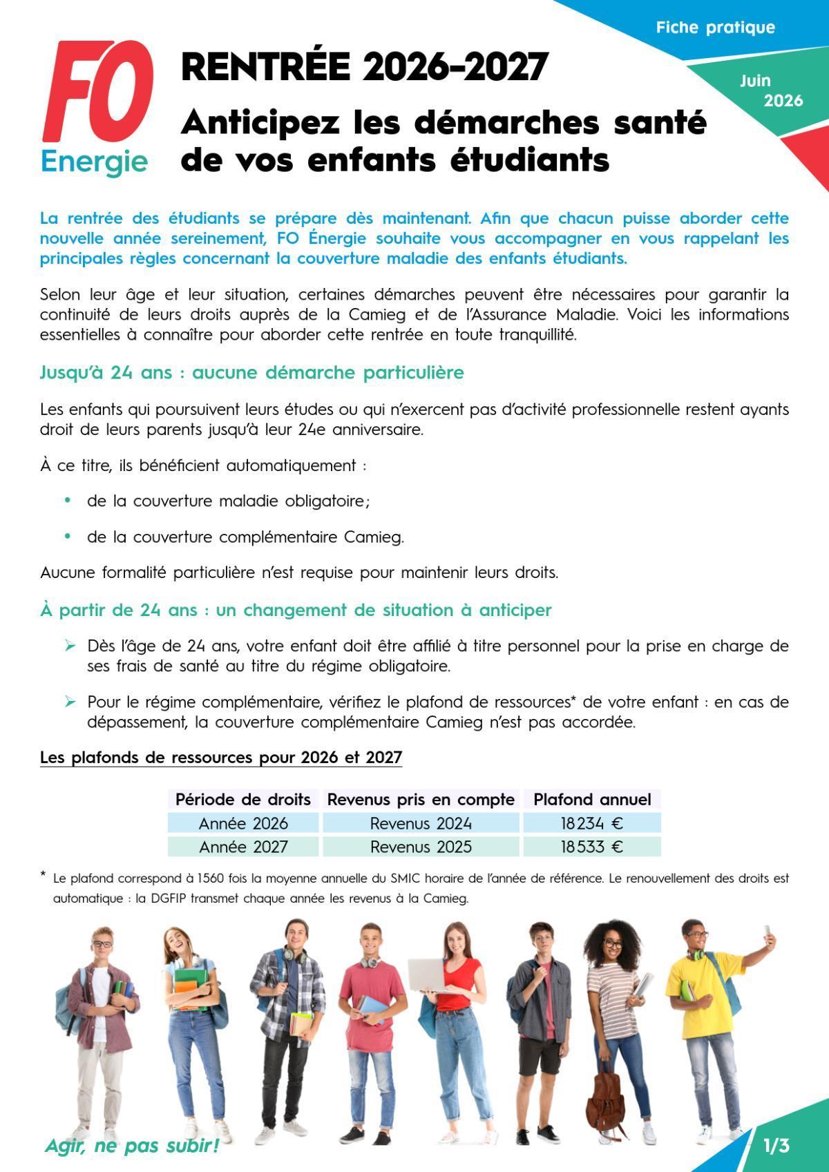 Rentrée 2026-2027 : Anticipez les démarches santé de vos enfants étudiants