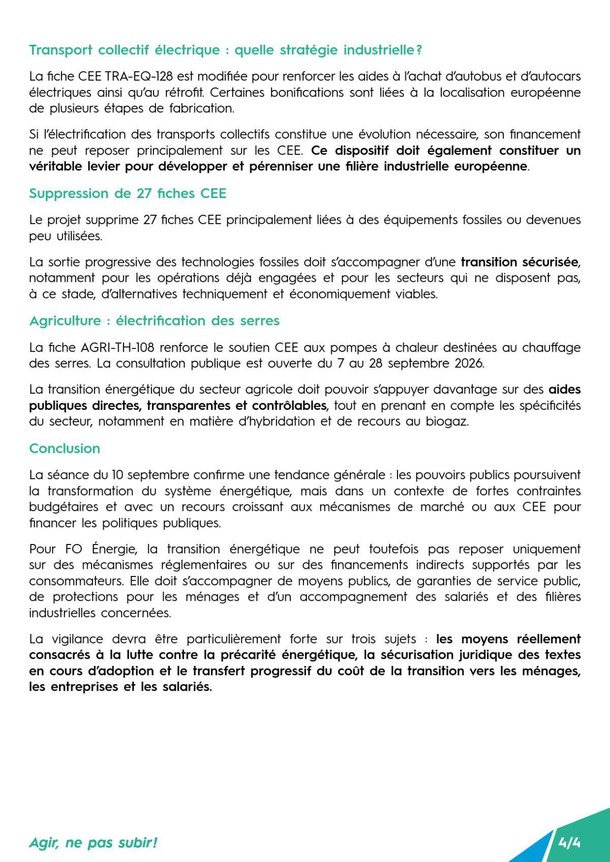 Conseil Supérieur de l’Énergie - Séance du 10 septembre 2026