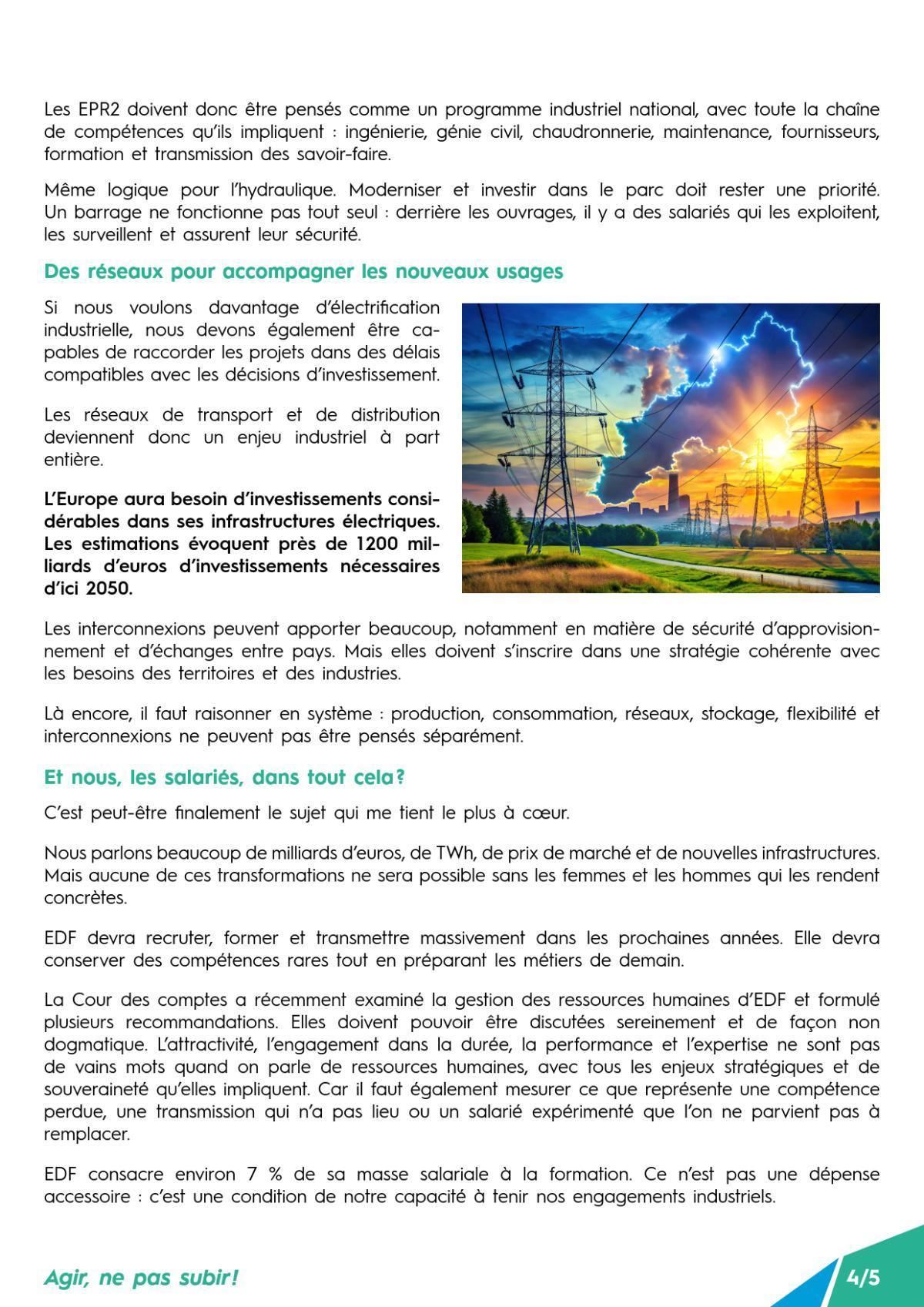 [EDF SA] Billet de l’Administratrice salariée d’EDF SA n° 11