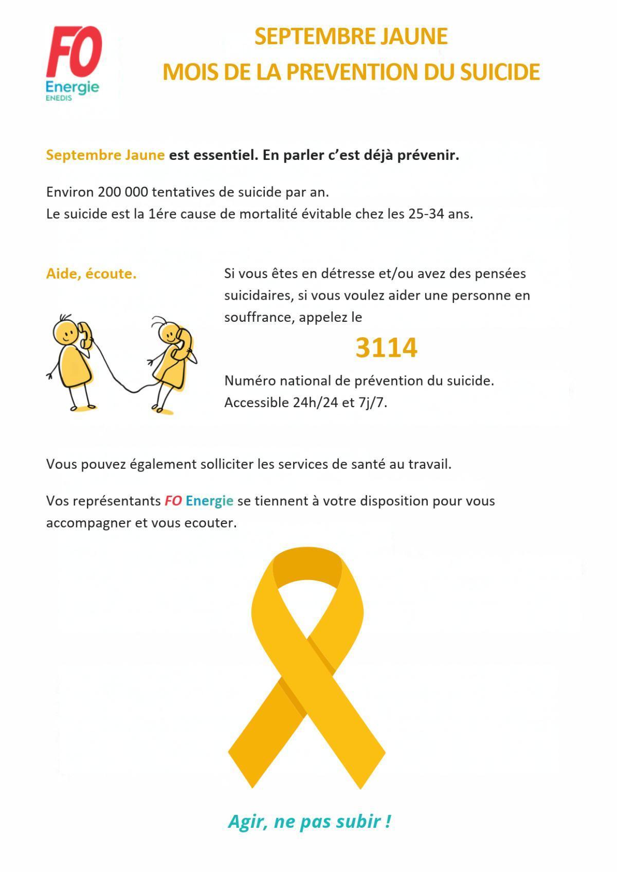 [ENEDIS] Septembre jaune : mois de la prévention du suicide