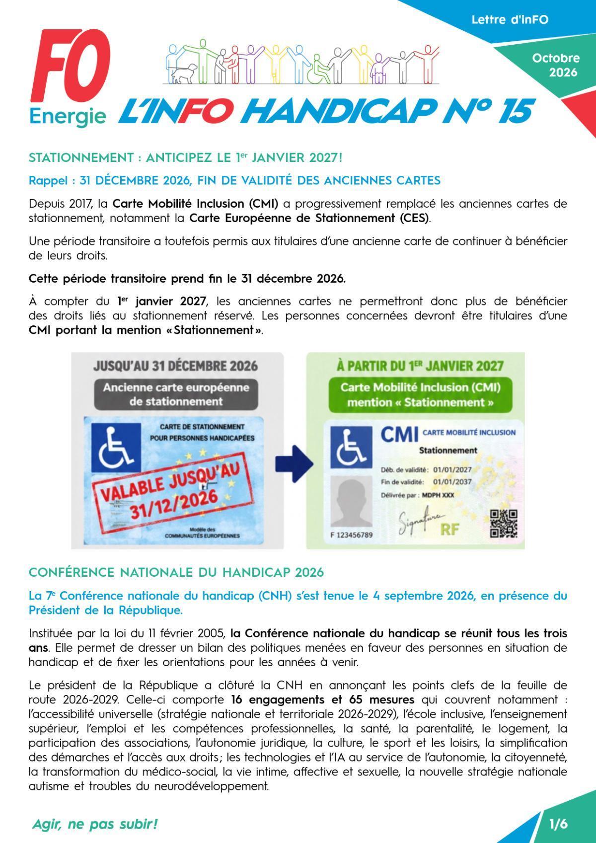  L’info Handicap n° 15