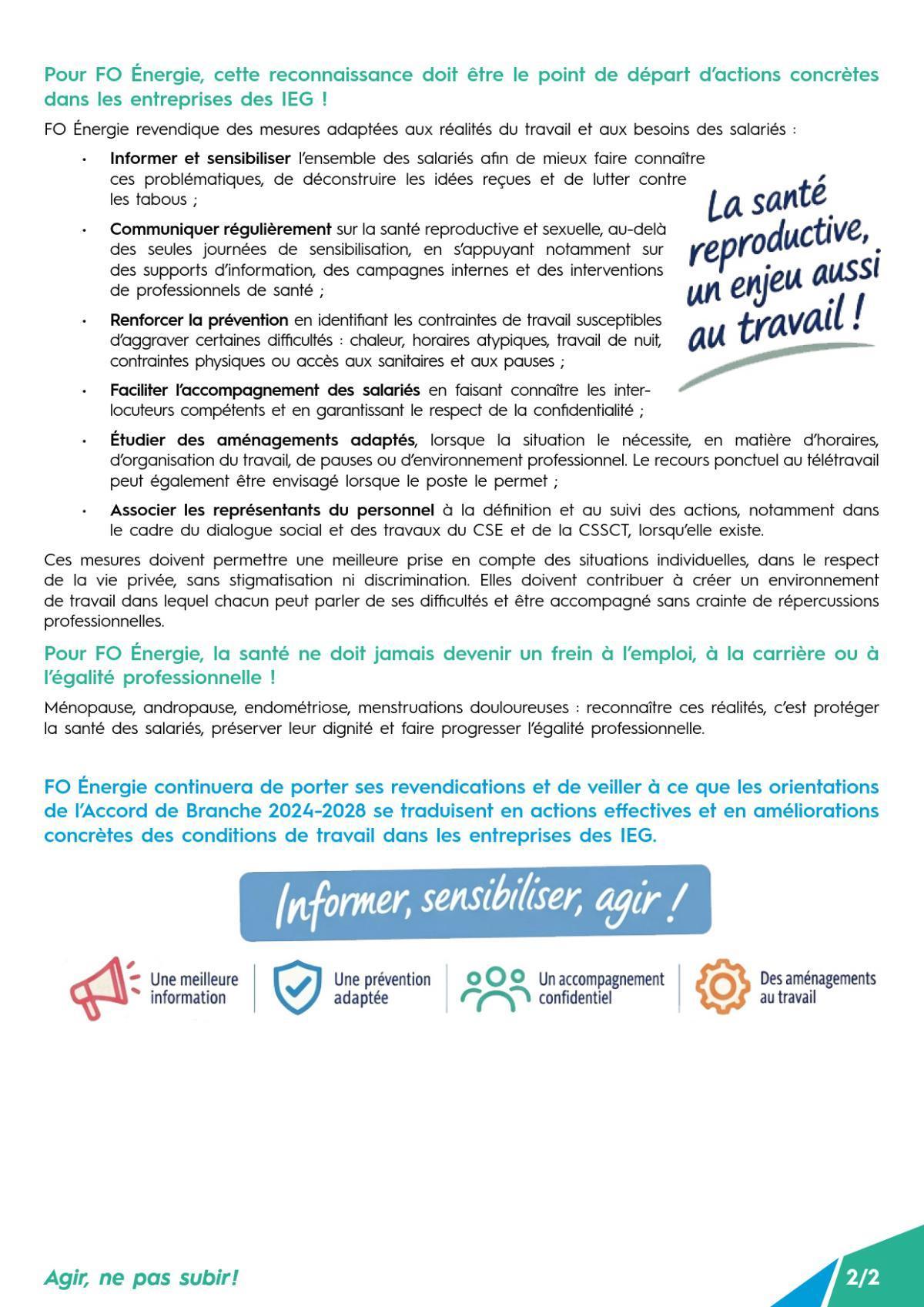 Ménopause, andropause, endométriose… la santé reproductive, un enjeu aussi au travail