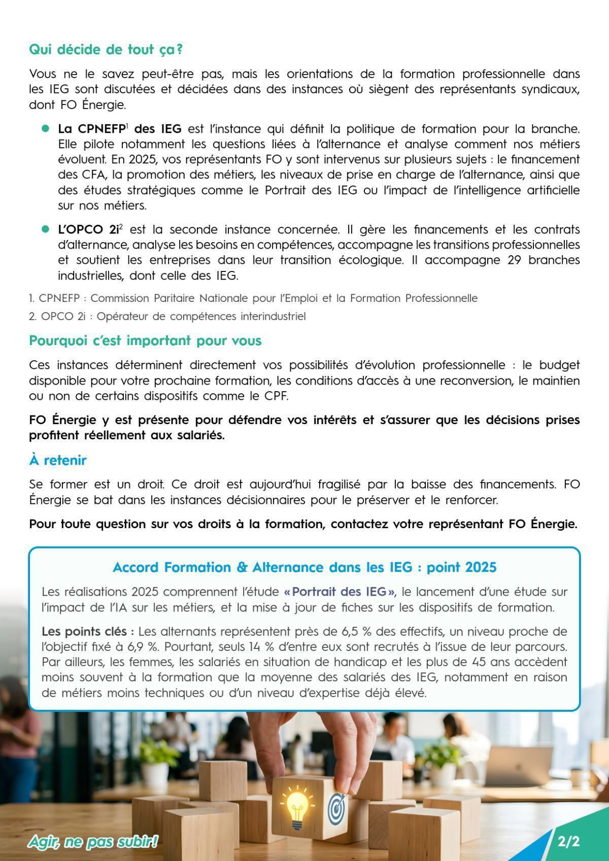 Formation professionnelle : faire respecter le droit de chacun à construire son avenir