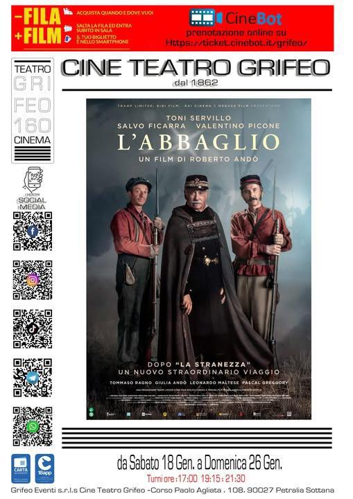 L'Abbaglio - Un film di Roberto Andò (Turni ore 17:00 - 19:15 - 21:30)