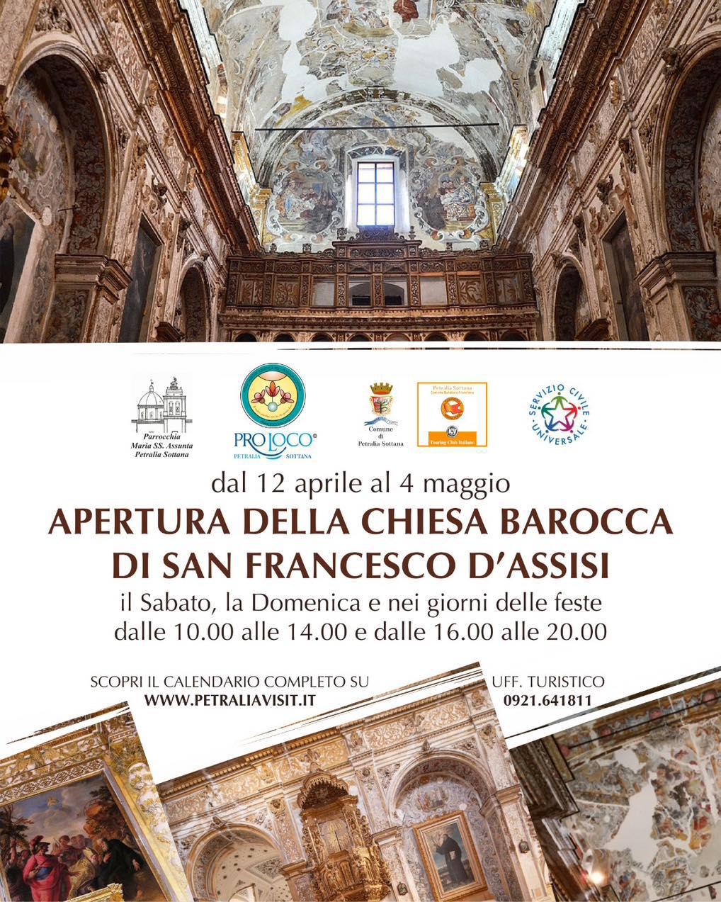 Apertura della Chiesa Barocca di San Francesco d'Assisi