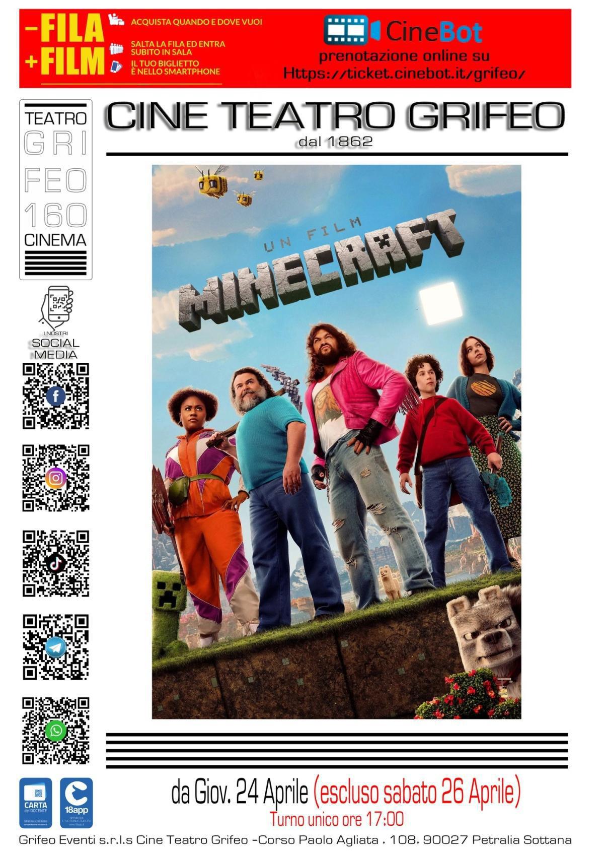 Minecraft (da giovedì 24 Aprile - escluso sabato 26 Aprile - Turno unico ore 17:00)