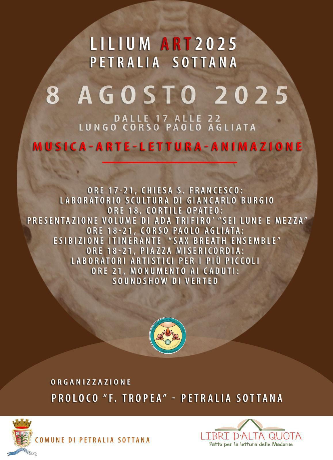 LILIUM ART - Laboratori artistici (inizio ore 17.00) LILIUM ART - Laboratori artistici (inizio ore 17.00)