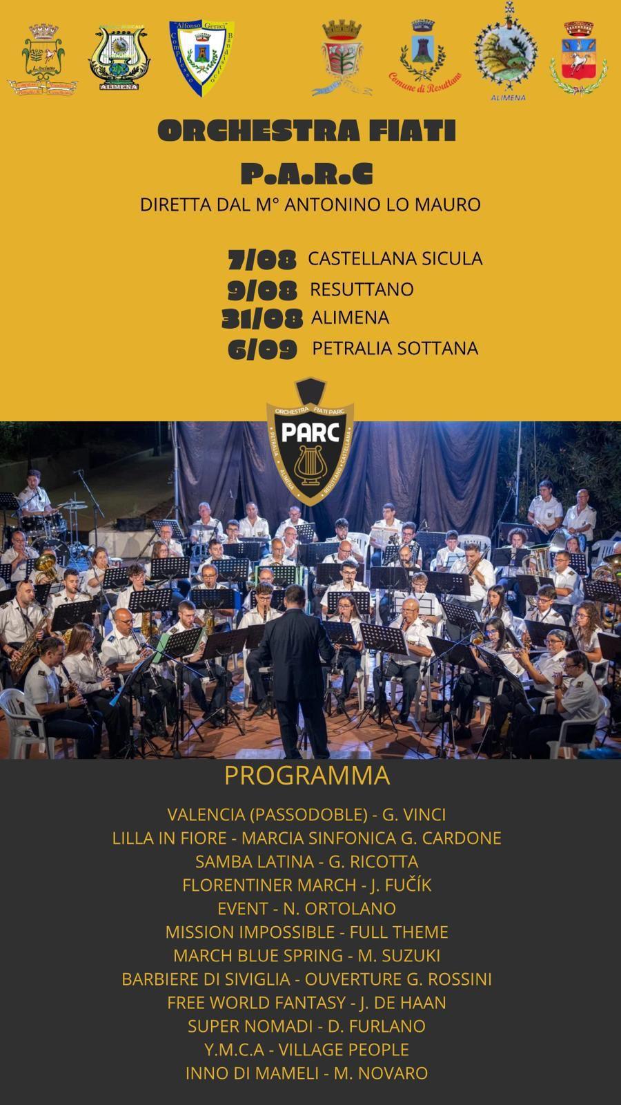Maria SS. Bambina Concerto banda musicale L. Asciutto e consegna Premio Comune di Petralia Sottana (inizio ore 21.30)