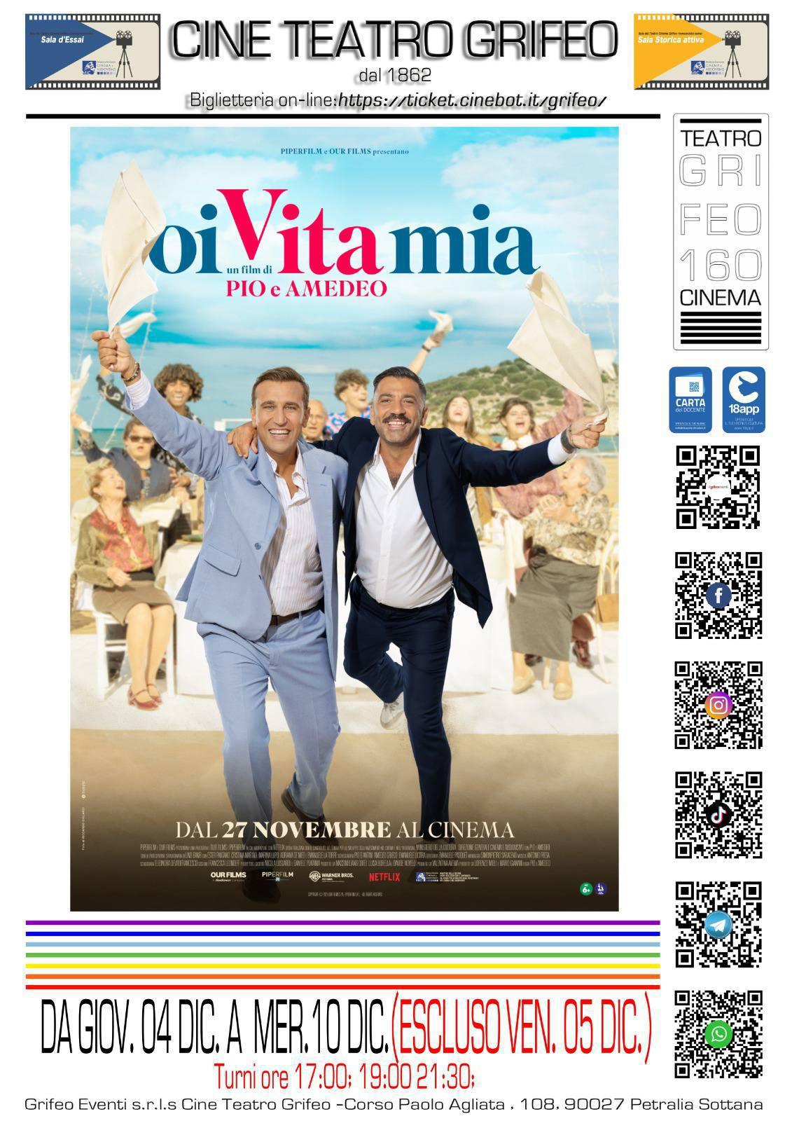 "Oi Vita Mia" un film di Pio e Amedeo (Turni ore 17.00 - 19.00 - 21:30)