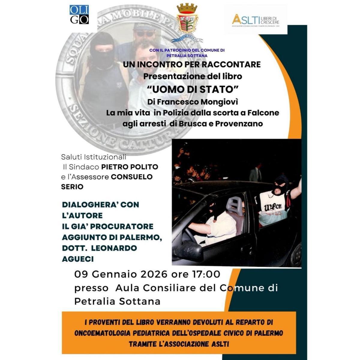 Presentazione del libro "Uomo di Stato" di Francesco Mongiovì (inizio ore 17.00)