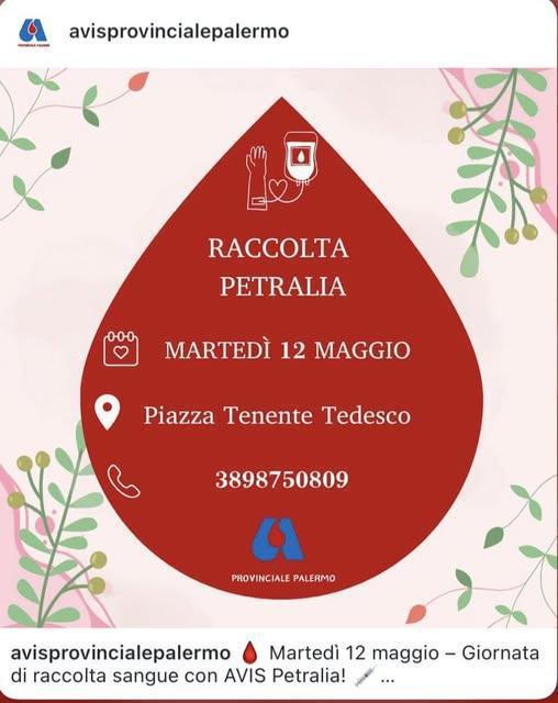 Giornata di raccolta sangue con AVIS Petralia