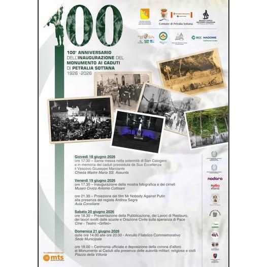 100 Anni del Monumento ai Caduti di Petralia Sottana 1926 – 2026