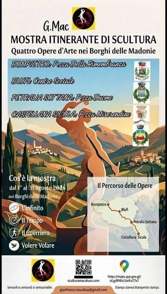 Mostra Itinerante di Scultura - Quattro Opere d'Arte nei Borghi delle Madonie