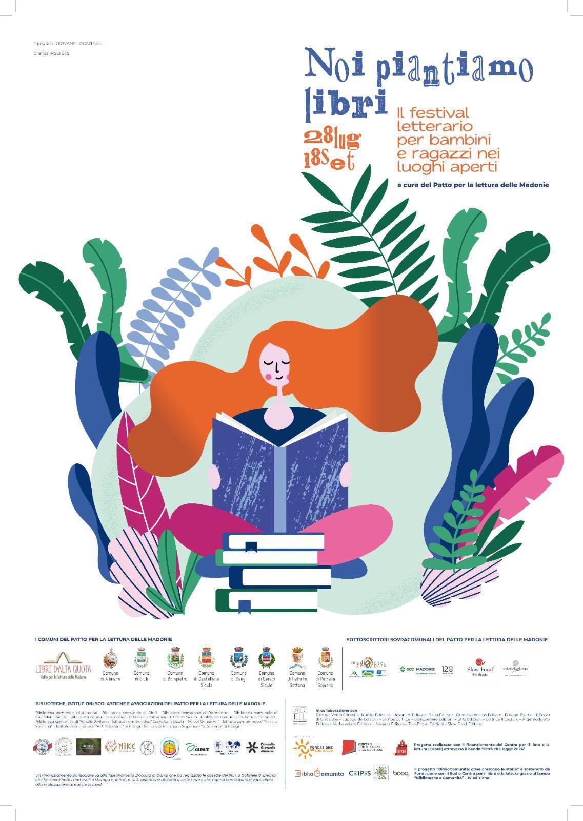 Festival Letterario per bambini e ragazzi nei luoghi aperti «Piantiamo Libri» (inizio ore 10.00)