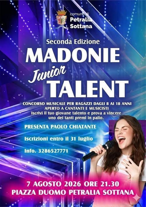 Concorso musicale per ragazzi "2" ed. Madonie Junior Talent" (inizio ore 22.00)