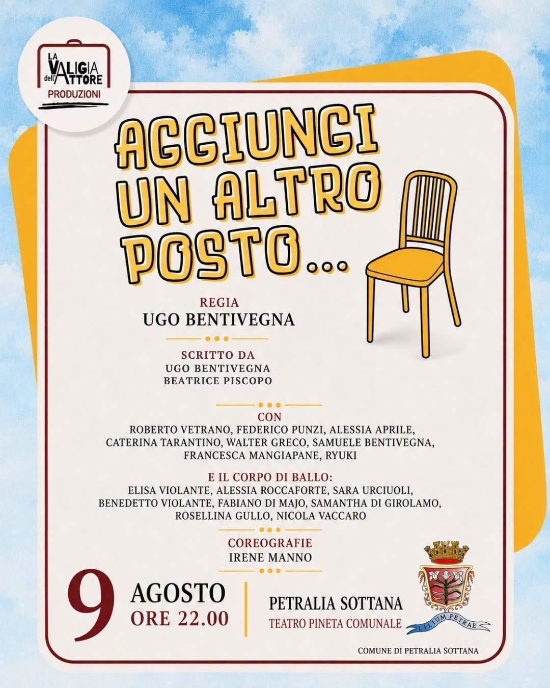 Musical «Aggiungi un altro Posto...» (inizio ore 22.00)