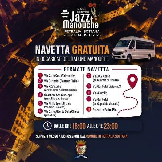 XV Raduno Mediterraneo Jazz Manouche (dalle ore18:30) XV Raduno Mediterraneo Jazz Manouche (dalle ore18:30)