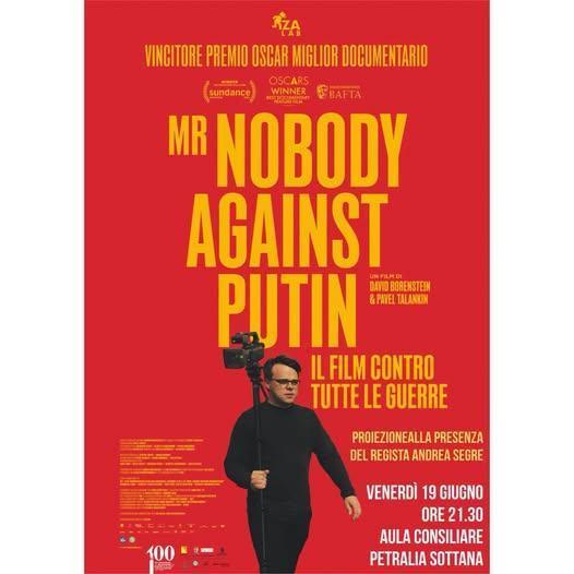 Proiezione del documentario "Mr. Nobody Against Putin" (inizio ore 21:30)
