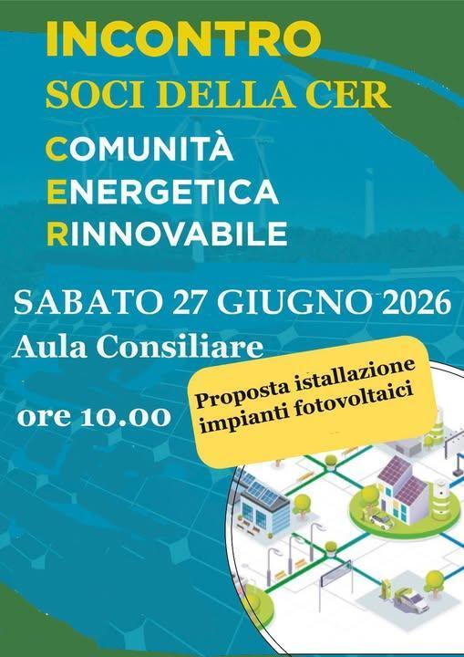 Incontro Soci della CER (inizio ore 10:00)