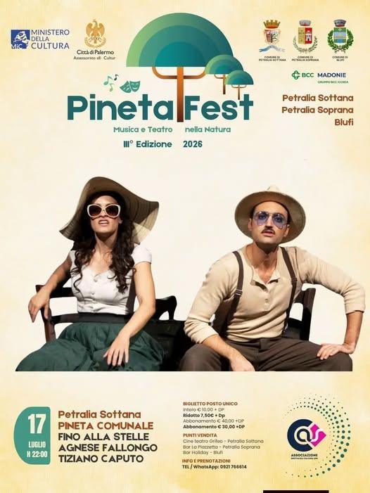 Agnese Fallongo - Tiziano Caputo "Fino alle Stelle" - Pineta Fest Musica e Teatro nella Natura (inizio ore 22:00)