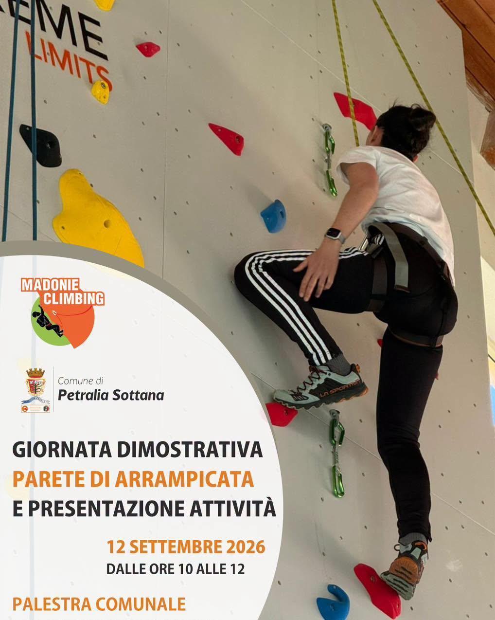 Giornata dimostrativa dedicata alla parete di arrampicata (Dalle ore 10.00 alle 12.00)