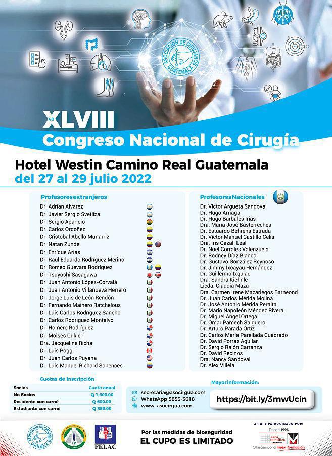 XVLIII CONGRESO NACIONAL DE CIRUGÍA 