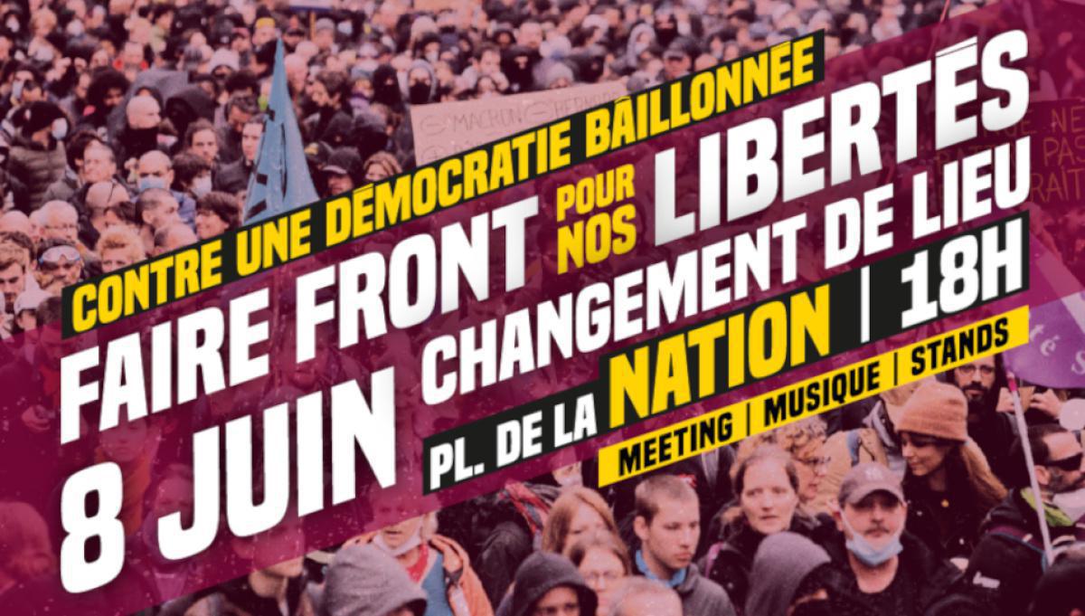 Contre une démocratie bâillonnée, faire front pour nos libertés !