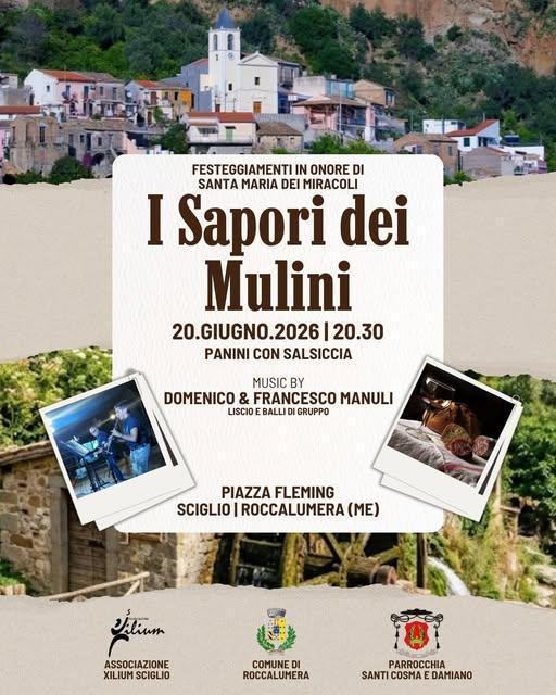 I Sapori dei Mulini (inizio ore 20:30) I Sapori dei Mulini (inizio ore 20:30)