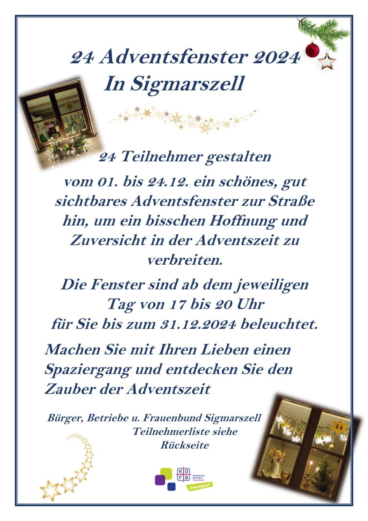 24. Adventsfeier in Sigmarszell