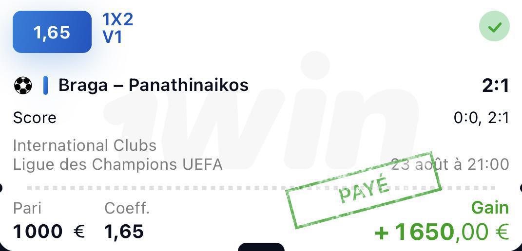 Prono du 25 août