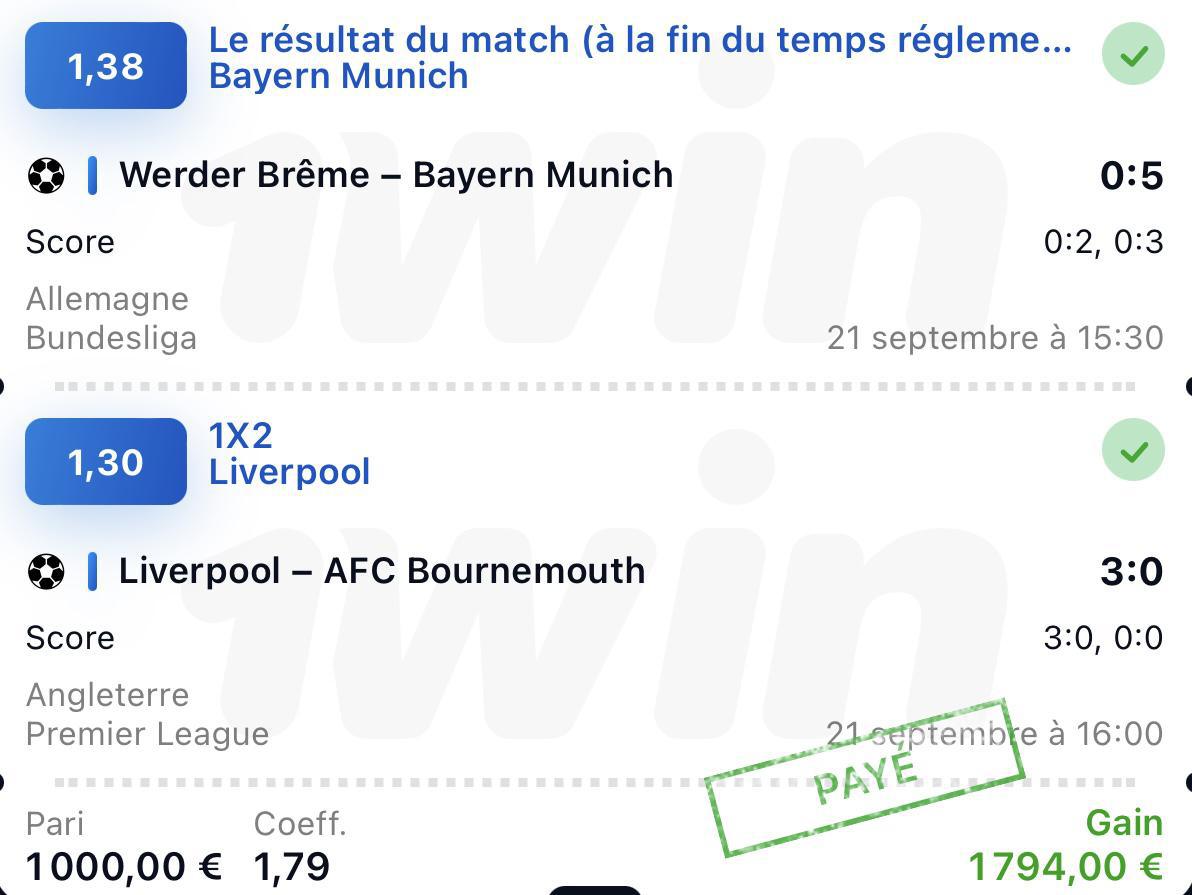 Prono du 25 septembre