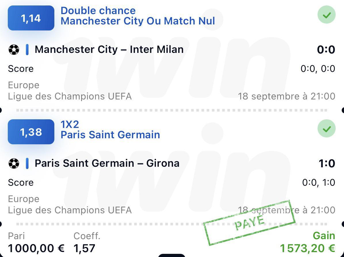 Prono du 25 septembre