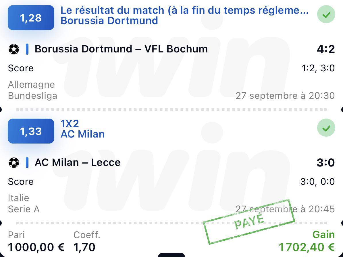 Prono du 28 septembre