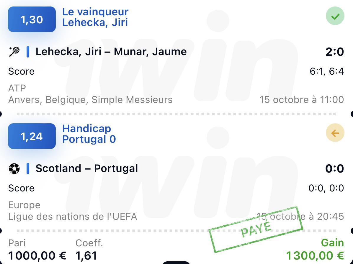 Prono du 16 octobre