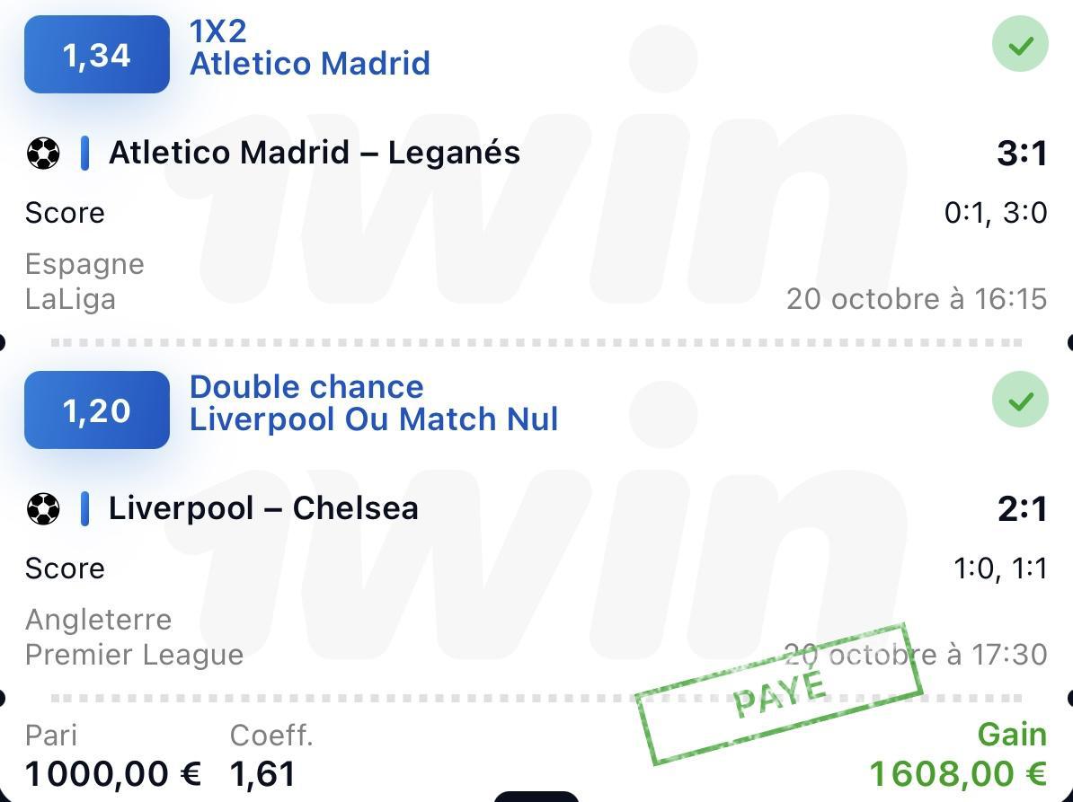 Prono du 22 octobre