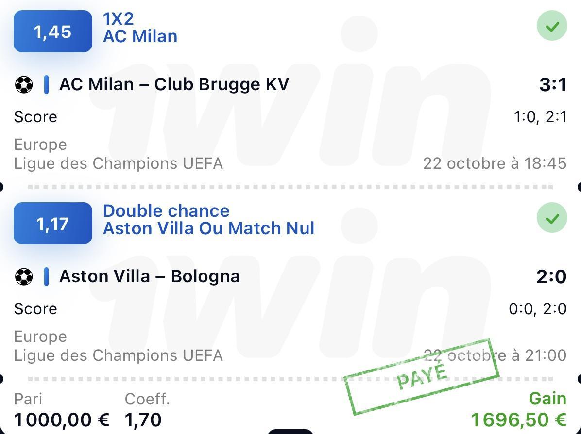 Prono du 23 octobre