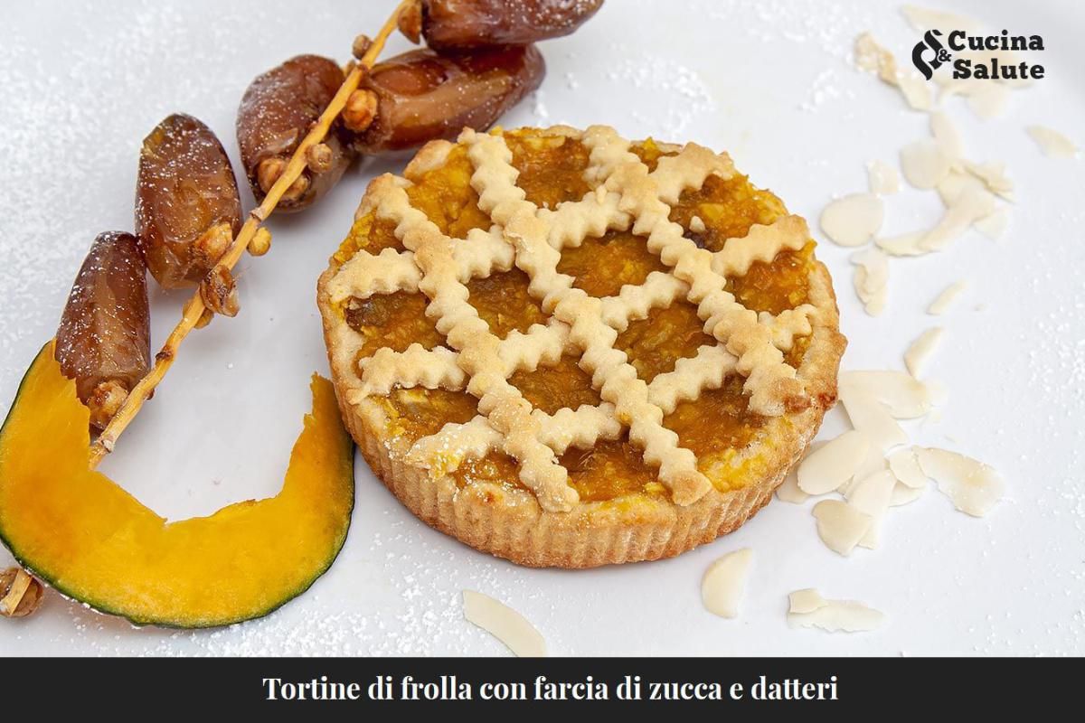 TORTINE DI FROLLA CON FRACIA DI ZUCCA E DATTERI...