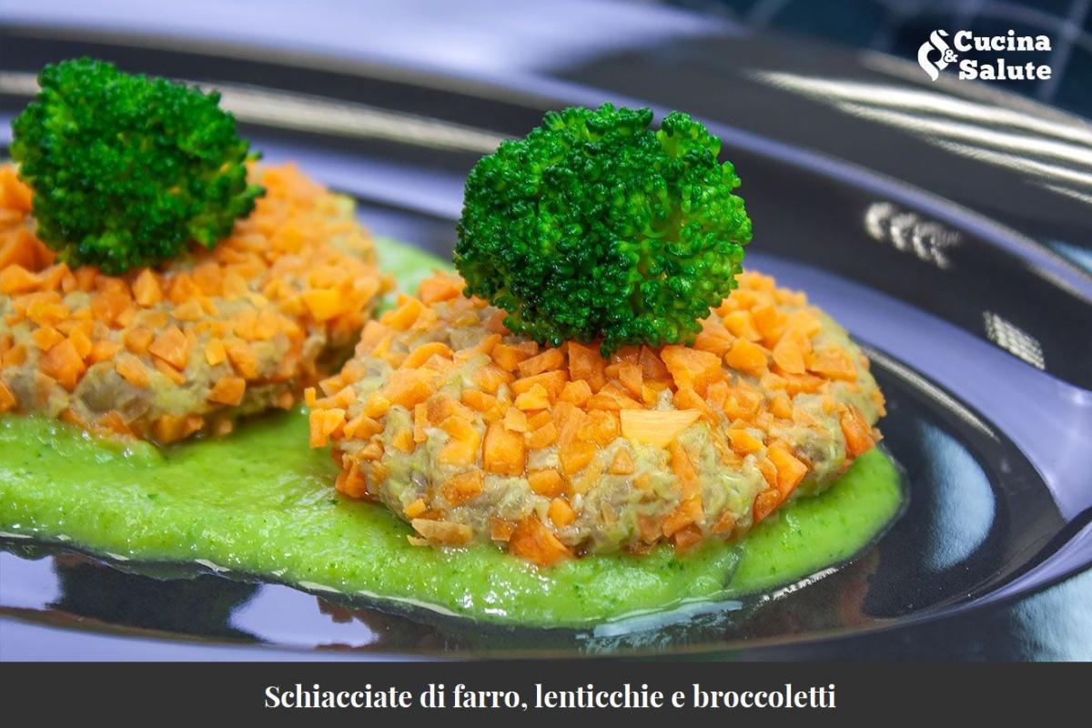 SCHIACCIATA DI FARRO, LENTICCHIE E BROCCOLI....