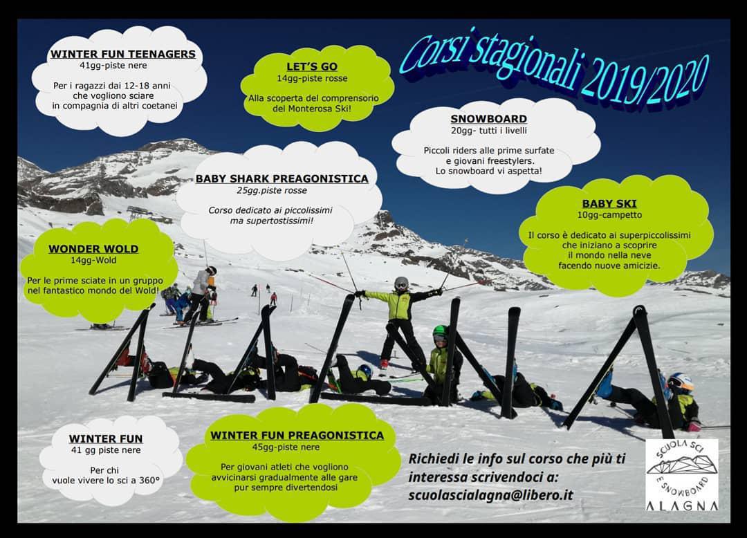 Corsi Stagionali Scuola Sci - Seasonal Ski Courses 